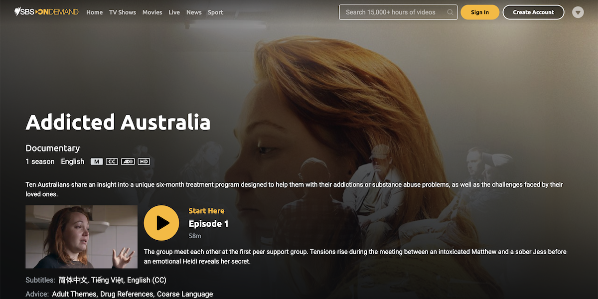Addicted Australia SBS Series