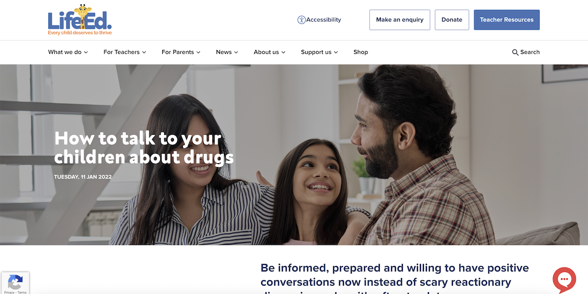 How to talk to your children about drugs